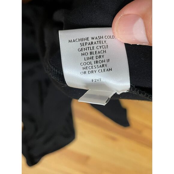 Eileen Fisher Women's M Black Dress Rayon Shift Midi Cocktail Travel Minimalist - Picture 6 of 12